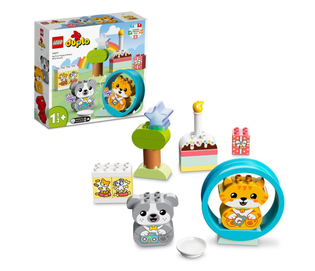 LEGO DUPLO 10977 Mój pierwszy szczeniak i kotek z odgłosami - 1040652 - zdjęcie 10